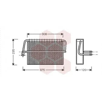 VAN WEZEL 3000V326 - Évaporateur climatisation