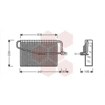 Evaporateur climatisation AVA QUALITY COOLING MSV455