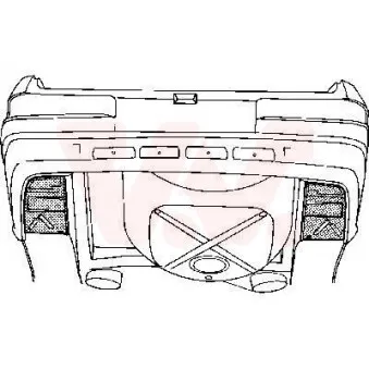 VAN WEZEL 3010333 - Plancher de carrosserie, coffre à bagages/de chargement arrière gauche
