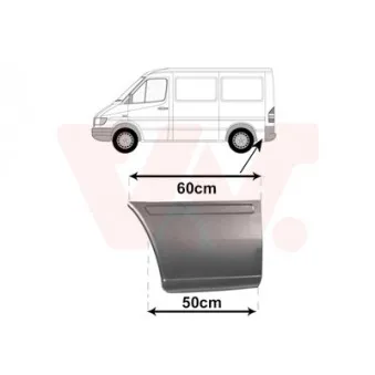 Panneau latéral arrière gauche VAN WEZEL 3075143