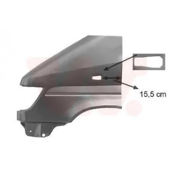 VAN WEZEL 3075655 - Aile avant gauche