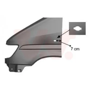 VAN WEZEL 3075657 - Aile avant gauche