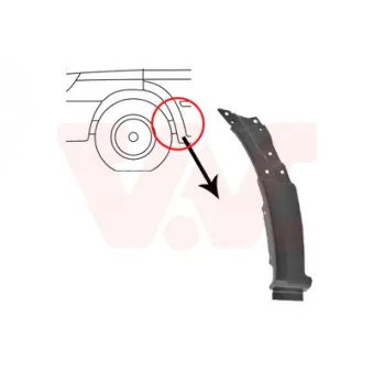 VAN WEZEL 3077653 - Aile avant gauche