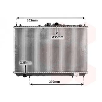 Radiateur, refroidissement du moteur VAN WEZEL OEM MB925637