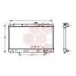 Radiateur, refroidissement du moteur VAN WEZEL [32002136]