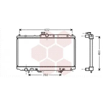 Radiateur, refroidissement du moteur VAN WEZEL OEM MR299523