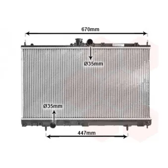 Radiateur, refroidissement du moteur VAN WEZEL 32002195
