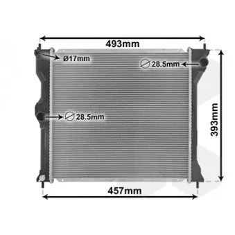 VAN WEZEL 32002243 - Radiateur, refroidissement du moteur