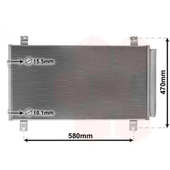 Condenseur, climatisation VAN WEZEL 32005258