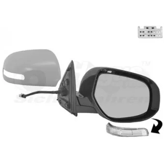 Rétroviseur extérieur VAN WEZEL 3274808