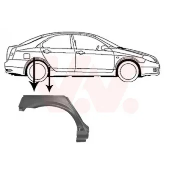 Panneau latéral arrière droit VAN WEZEL 3352148