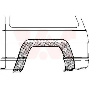 Panneau latéral arrière droit VAN WEZEL 3360146