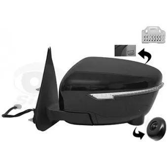 Rétroviseur extérieur VAN WEZEL 3391827