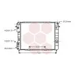 Radiateur, refroidissement du moteur VAN WEZEL [37002249]