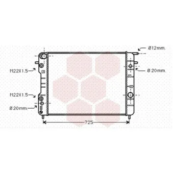 VAN WEZEL 37002406 - Radiateur, refroidissement du moteur