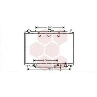 Radiateur, refroidissement du moteur VAN WEZEL OEM 97209555