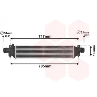 VAN WEZEL 37004650 - Intercooler, échangeur