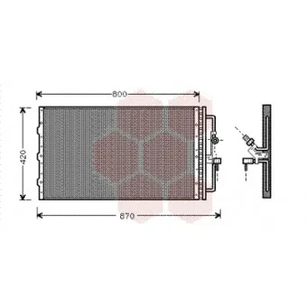 VAN WEZEL 37005267 - Condenseur, climatisation
