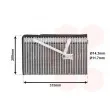 Évaporateur climatisation VAN WEZEL [3700V298]