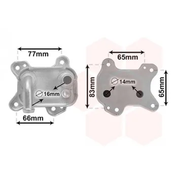 Radiateur d'huile VAN WEZEL OEM 5650345