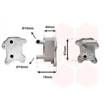 Radiateur d'huile VAN WEZEL 37013719