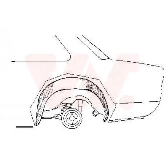 Passage de roue VAN WEZEL 3723446 Passage de roue VAN WEZEL 3723446