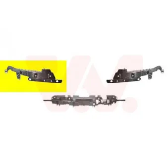 VAN WEZEL 3749568 - Support, pare-chocs avant droit