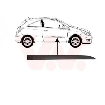 VAN WEZEL 3750428 - Baguette et bande protectrice, porte avant droit