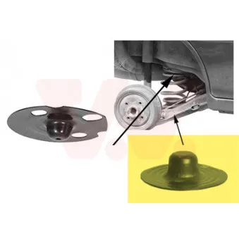 Patin de ressort VAN WEZEL 3760280