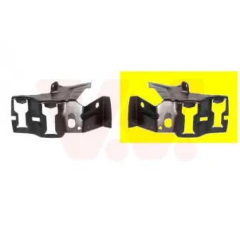 VAN WEZEL 3763566 - Support, pare-chocs avant droit