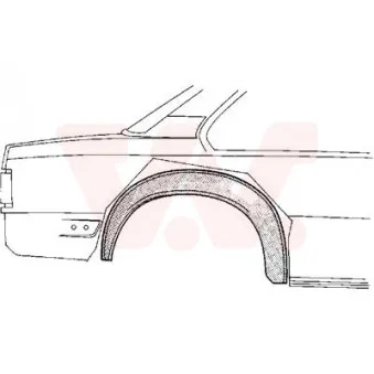 Panneau latéral arrière droit VAN WEZEL 3766346