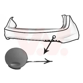 Capuchon, crochet de remorquage VAN WEZEL [3850558]