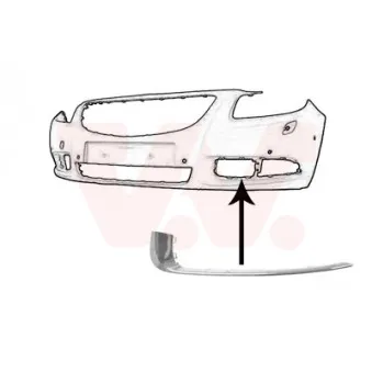 VAN WEZEL 3850581 - Enjoliveur, pare-chocs avant gauche