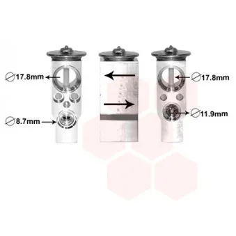 Détendeur, climatisation VAN WEZEL OEM 6461P1