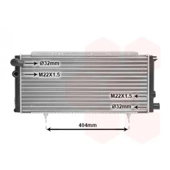 VAN WEZEL 40002085 - Radiateur, refroidissement du moteur