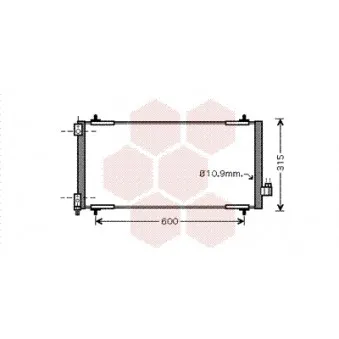 VAN WEZEL 40005301 - Condenseur, climatisation