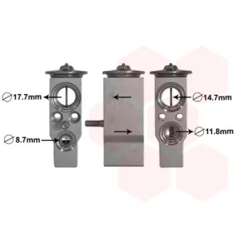 Détendeur, climatisation VAN WEZEL 43001609