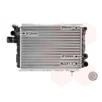 VAN WEZEL 43002009 - Radiateur, refroidissement du moteur