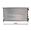 Radiateur, refroidissement du moteur VAN WEZEL [43002115]