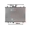 Radiateur, refroidissement du moteur VAN WEZEL [43002603]
