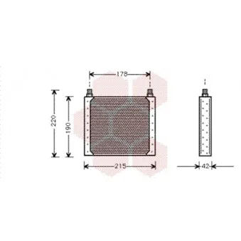 VAN WEZEL 43003146 - Radiateur d'huile