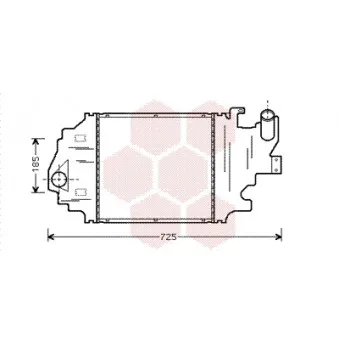 Intercooler, échangeur VAN WEZEL OEM 7700436091