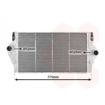 Intercooler, échangeur VAN WEZEL OEM 8200075810