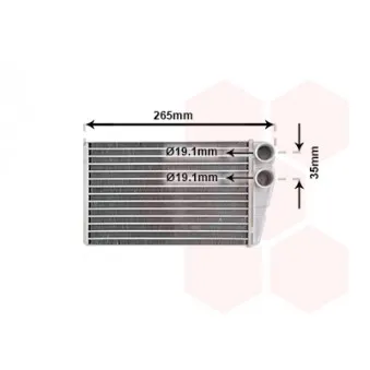 Système de chauffage VAN WEZEL 43006354 pour RENAULT MEGANE 1.9 DCI - 92cv