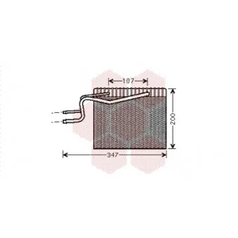 Évaporateur climatisation VAN WEZEL 4300V365