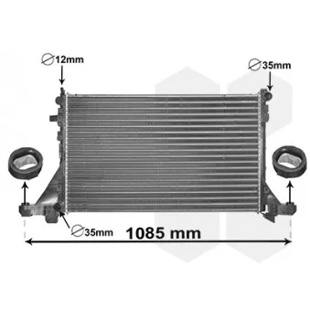 Radiateur, refroidissement du moteur VAN WEZEL OEM 2140000Q2B