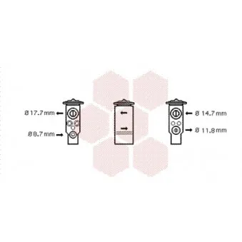 Détendeur, climatisation VAN WEZEL OEM 4319158