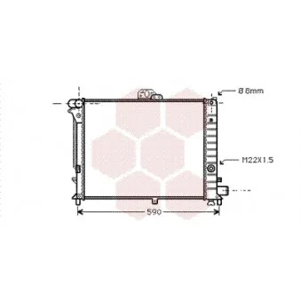 VAN WEZEL 47002005 - Radiateur, refroidissement du moteur