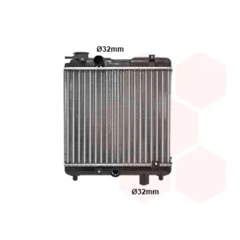 Radiateur, refroidissement du moteur VAN WEZEL 49002011