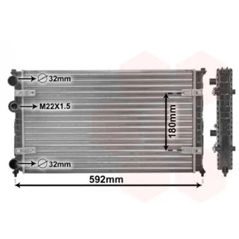 VAN WEZEL 49002023 - Radiateur, refroidissement du moteur